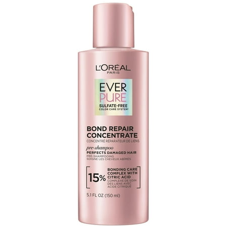 L'Oreal Paris EverPure Sulfate Free Bond Repair Pre Shampoo Treatment, for All Hair Types, 5.1 fl oz