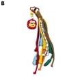 thumbnail image 2 of Bolso escolar con forma de salchicha coreana, colgante divertido para pareja, llavero con cadena y cuerda de color contrastante., 2 of 2