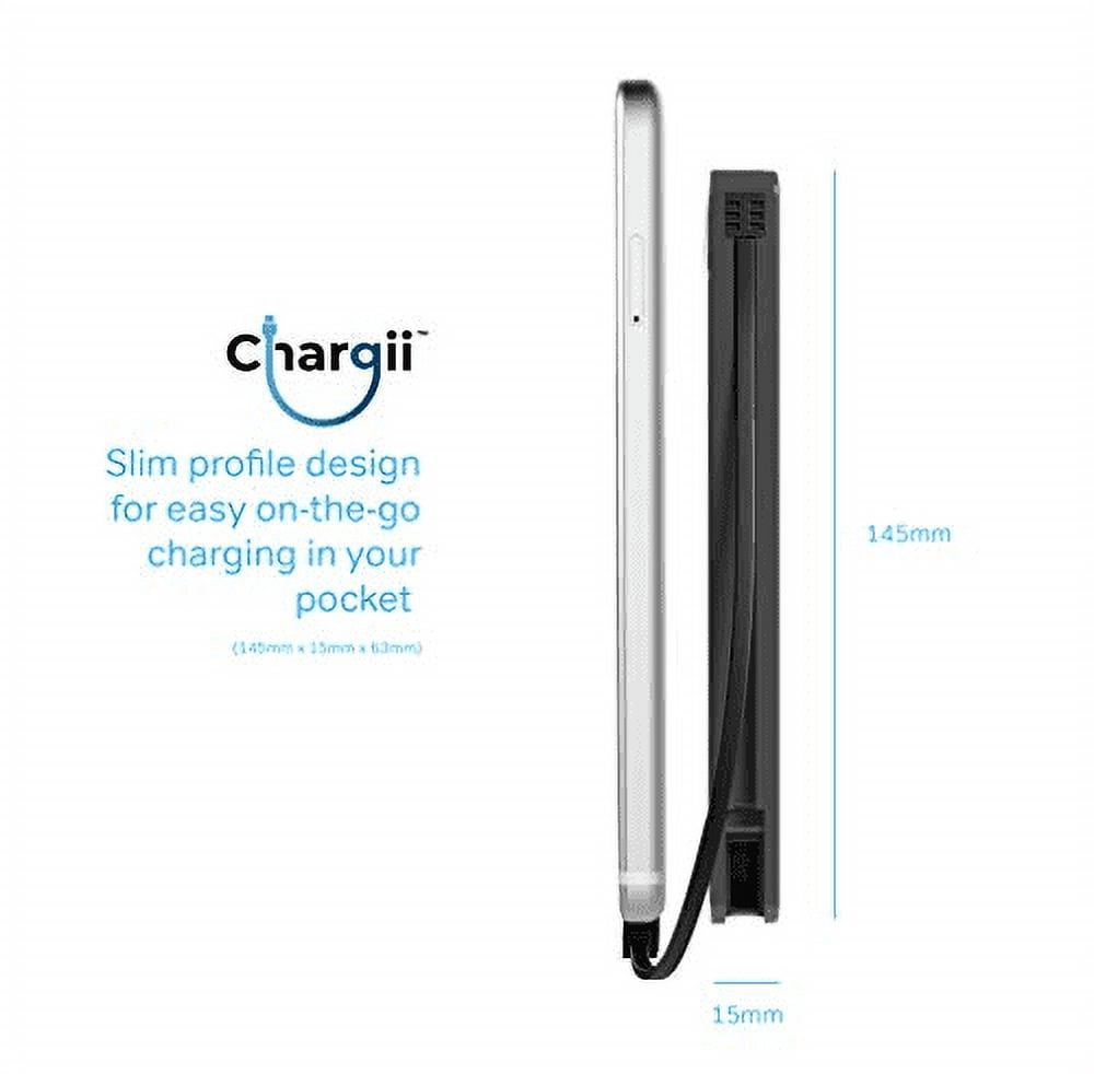 Chargii Android Power Bank -Cell Phone Battery Pack Compact with High-Performance Cells & 2 USB Output-White