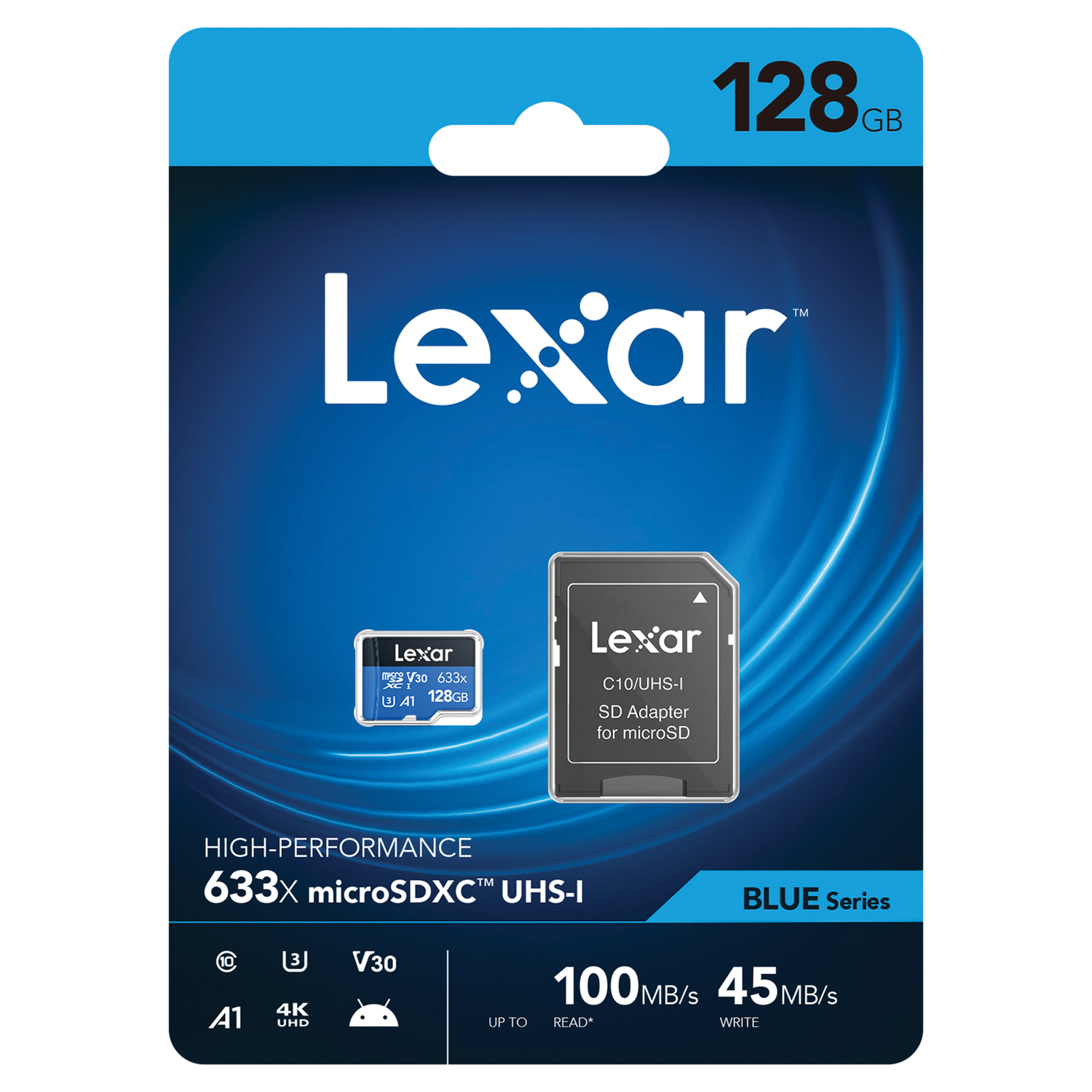 Lexar LSDMI128BBNL633A High-Performance BLUE Series 633x microSDHC/microSDXC UHS-I Card (128 GB) - image 5 of 5