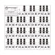 thumbnail image 1 of Adhesivos Pegatinas de teclado de piano para teclas de 37/49/61/88 teclados extraíbles transparentes letras negras más grandes para niños principiantes Práctica de aprendizaje de piano Meterk Adhesivos, 1 of 6