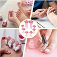thumbnail image 5 of 8 Flower Toe Separator Black - 8 Flower Toe Separator | Silicone Flower Toe Spacers Toe Stretchers | Reusable Toe Separators for Nail Varnish | Toe Dividers for Nail Polish Pedicure Tools, Nail, 5 of 9