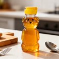 240ml Plastic Bear Honey Bottle Jars Empty Honey Squeeze Container with ...