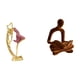 thumbnail image 1 of Estatua de niña bailarina de ballet, figura de pensador abstracto, resina, escultura moderna, figura humana, adorno coleccionable adecuado para oficin, 1 of 8