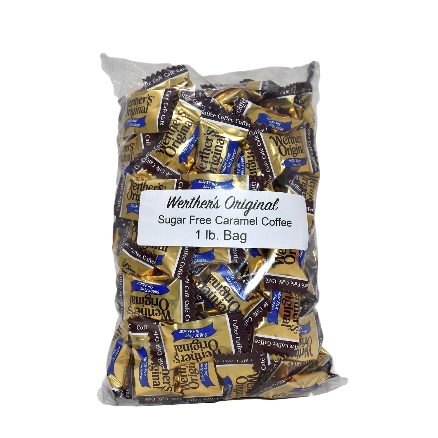 Bulk Werthers Original Hard Candy | Bulk Candy Individually wrapped | Werthers Caramel Candy | 1 lb Individual Flavor Bag | Ships in an Aromatik™ Resealable Pouch (Sugar Free Coffee)