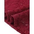 thumbnail image 5 of INSPIRE CHIC Floral Lace Tank for Women's Mock Neck Sleeveless See Through Tank Tops XL Dark Red, 5 of 6