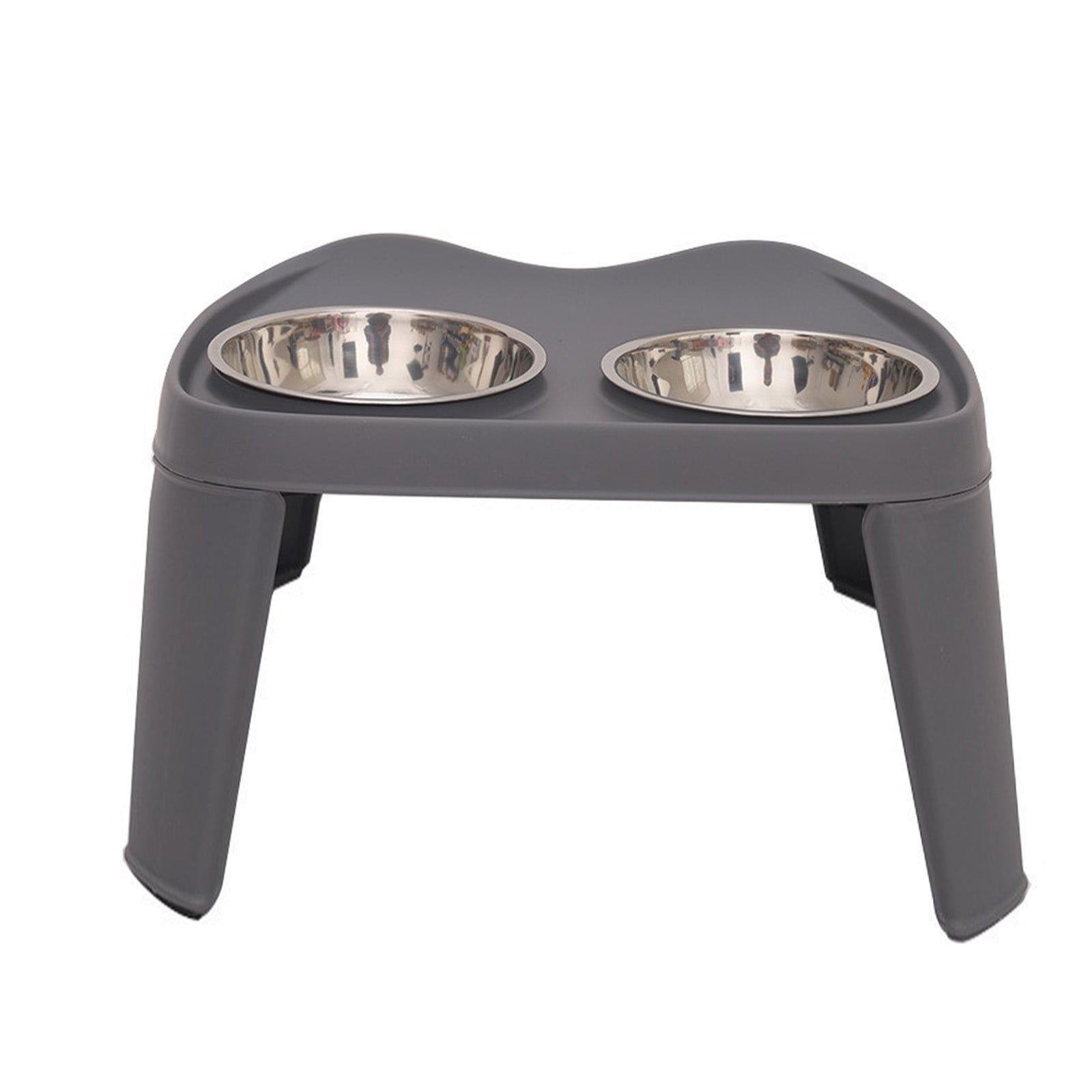 Stainless Steel Elevated Dog Bowls for Large Dogs, Double Raised Feeder with Stand, Neck Protection Food and Water Bowl Set