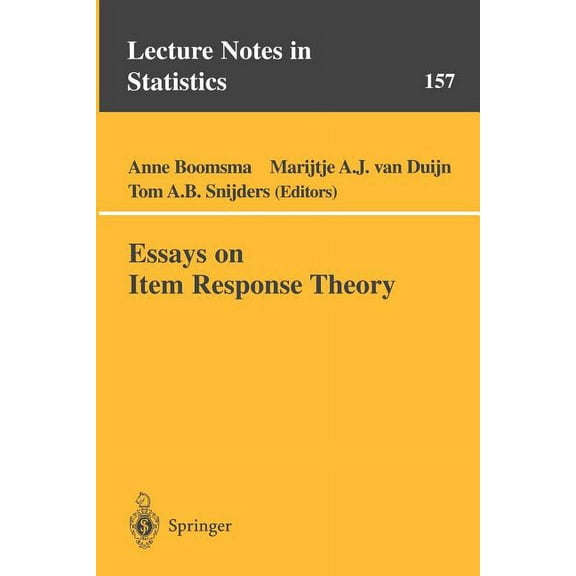Lecture Notes in Statistics Essays on Item Response Theory, Book 157, (Paperback)