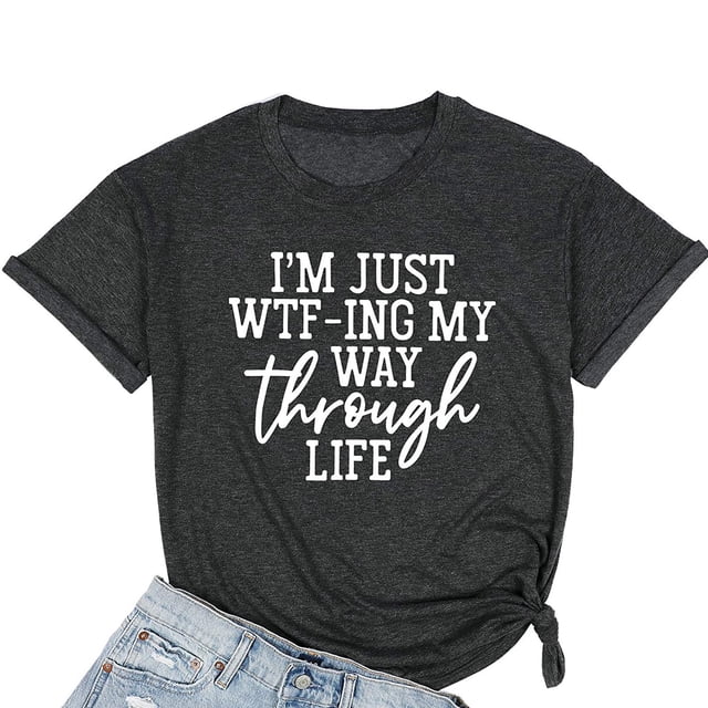 DPTALR T-Shirts à Col Rond Imprimés pour Femmes Grande Taille à Manches Courtes T-Shirt Graphique Hauts