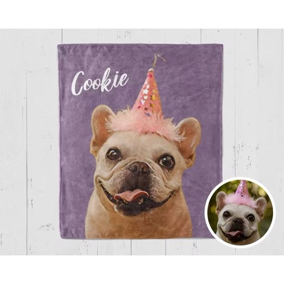 AISENIN Personalized Blanket with Baby Kids 7 Photos Custom Fleece Throw Blanket Customized Soft Sleeping Blankets Sofa Throw for Birthday