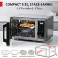thumbnail image 5 of TOSHIBA 6-in-1 Inverter Microwave Oven Air Fryer Combo, MASTER Series, Countertop Microwave, Air Fryer, Broil, Convection, Speedy Combi, Even Defrost, 11.3 Turntable, Eco-Mode, 27 Auto Menu, 5 of 6
