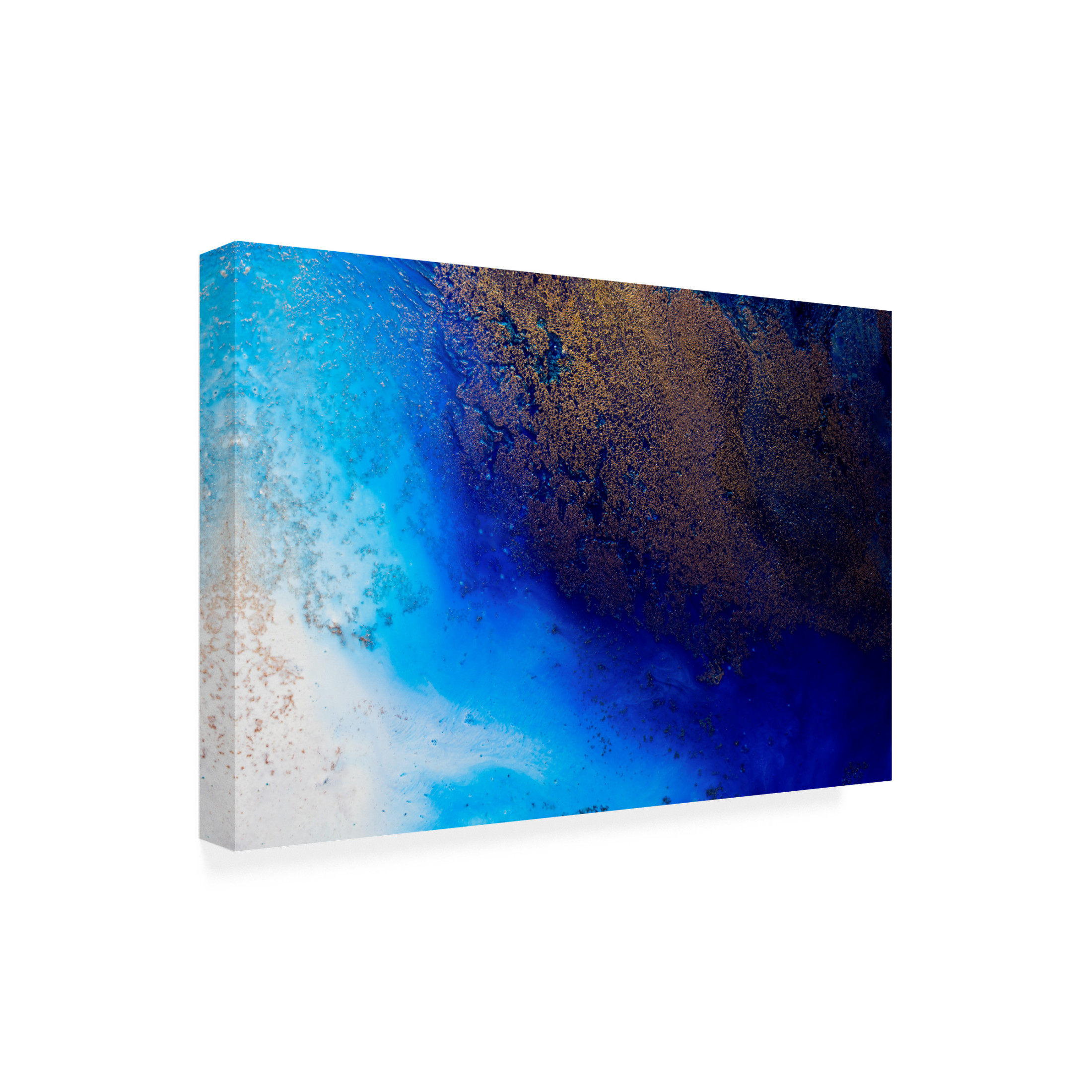 Canvas Wall Art - Petra Meikle de Vlas 'The Big Blue' Wall Art for Living Room, Bedroom, or Office Décor by Trademark Fine Art - 19 x 12 Inches