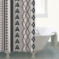thumbnail image 4 of Blue Geometric Triangle Circle Pattern Shower Curtain 72"x72" ,Bathroom Decorative Shower Curtains Set with 12 Hooks,Modern Waterproof Washable Shower Curtain, 4 of 6