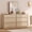 Beige, variant on WAMPAT Modern TV Stand for TVs Up to 75", 2-in-1 Entertainment Center TV Console with 4 Doors and Adjustable Shelf, Wooden Media Console Cabinet for Living Room, Bedroom, Beige