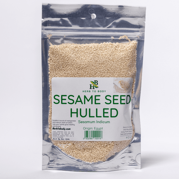 Herb To Body Sesame Seed Hulled | Sesamum Indicum | Wildcrafted | 4oz
