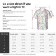 thumbnail image 5 of Pofeuu Cartoon Bunny Print Hawaiian Shirt for Men Sleeves Casual Button Down Summer Beach Dress Shirts T-Shirts,X-Large, 5 of 7