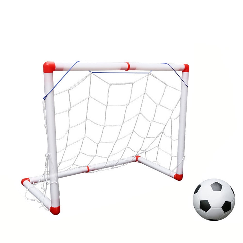But De Football Pliable Pour Enfants 45cm Avec Pompe - Filet D'Entraînement Portable