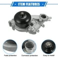 thumbnail image 4 of No.12069537/12369537 Car Engine Water Pump Cooling Inverter for CHEVROLET Silverado 1500 with Gasket, 4 of 6