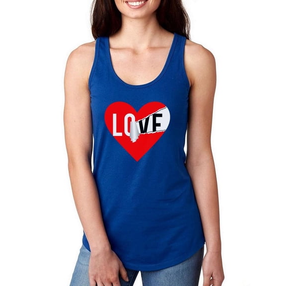 Love Wrapping Racerback Tank Women -Image by Shutterstock, Female XX-Large
