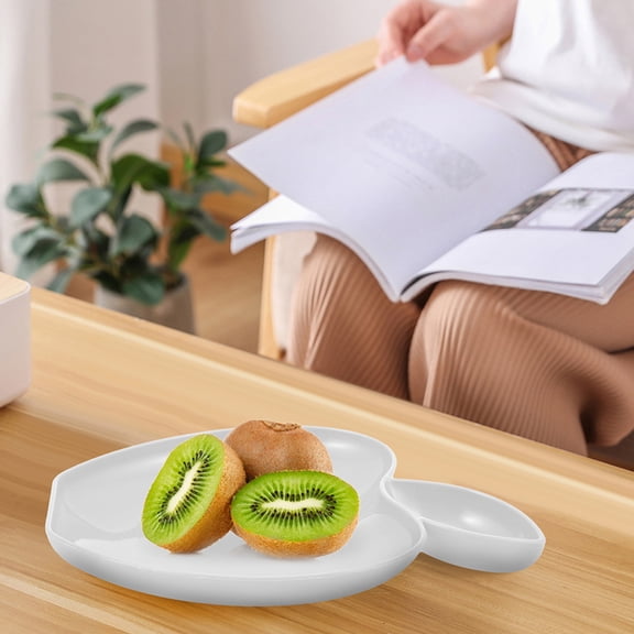 NICEXMAS 8-Piece Fruit Shaped Snack and Appetizer Serving Trays Set for Parties and Gatherings