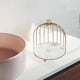 thumbnail image 4 of Organizador de baño con forma de jaula de pájaros Serenable, bandeja para tocador, cosméticos y maquillaje 1 nivel, 4 of 8