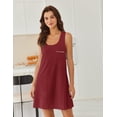 thumbnail image 3 of Ekouaer Nightgowns for Women Cotton Night Gown Tank Sleeveless Sleepshirt Racerback Nightdress Chemise Sleepwear, 3 of 6