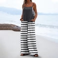 thumbnail image 1 of Styesk Pantalon pour Femmes Mode Décontractée Ample Imprimé Poches Sans Manches Combinaison à Bretelles, 1 of 6