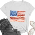 thumbnail image 5 of American Flag Shirts for Women: USA Flag Graphic Tee 4th July T Shirt Blouse Tops, 5 of 6