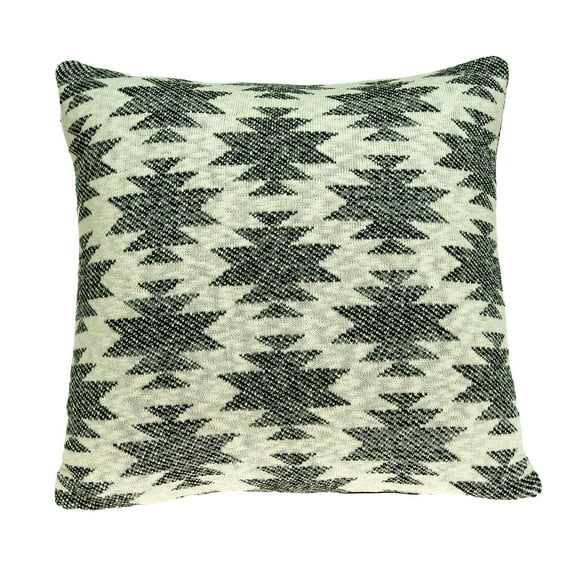 Parkland Collection Awnee 20x20" Southwest Cotton Throw Pillow in Gray/Beige
