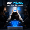 thumbnail image 4 of Charlore 2 Pack Privacy Screen Protector for iPhone 17 Pro Max, 9H Tempered Glass, 28° Anti-Spy, Easy Installation Frame, Case-Friendly Design, 4 of 11