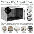 thumbnail image 4 of Sweet Jojo Designs Trellis Gray And White Boy, Girl, Unisex/Gender Neutral Dog Crate Kennel Cover 36in., 4 of 6