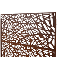 thumbnail image 6 of Tcbosik Metal Privacy Screen for Indoor & Outdoor, 76"H x 48"W Decorative Patio Divider, Freestanding Privacy Panel for Garden, Balcony, Backyard, Rust Red, 6 of 8