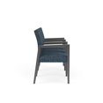 thumbnail image 2 of Pemberly Row Waiting Reception 3 Seat Tandem Seating Wood Frame in Blue, 2 of 5