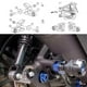 thumbnail image 4 of For ADV350 FORZA 350 FORZA350 NSS350 Motorcycle Rear Suspension Lowering Link Kit Silver, 4 of 5