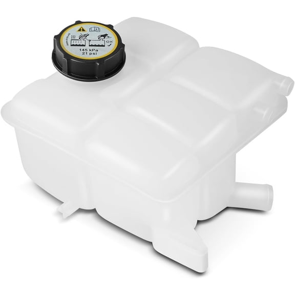 A-Premium Front Engine Coolant Reservoir Radiator Expansion Tank [with Cap] Compatible with Ford Vehicles - 2013-2018 C-Max, 2013-2016 Escape, 2012-2018 Focus & 2014-2016 Transit Connect