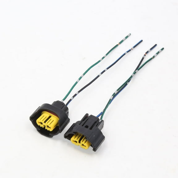 Unique Bargains 2Pcs H9 Foglight Lamp Bulb Extension Wiring Harness Socket Connector for Car