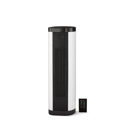 Mainstays Baseboard Tower Heater, Black/White, (Best Rated Electric Baseboard Heaters)