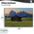 thumbnail image 4 of Stupell Industries Farmhouse Solitary Cabin with Looming Cliffs Gray Framed Giclee Art, 30 x 20, by Renel Peters, 4 of 8