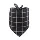 thumbnail image 1 of Greeniant Bufanda de baba para 4 estaciones, plegable, de algodón suave, elegante, reutilizable, ajustable, toalla Triangular para mascotas, para cuello Ropa para mascotas Tela escocesa negra Greeniant PT003844-02, 1 of 6