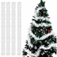 thumbnail image 1 of Guirnalda de abeto navideño, 4 piezas de guirnaldas de oropel navideño, guirnalda de abeto de 3 m, guirnalda de oropel metálico brillante para bodas, fiestas de cumpleaños, paredes,, 1 of 5