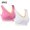 2PCS Hot Pink+White, variant on XFLWAM Workout Bras for Women Comfort Support and Lift Full Coverage Back Fat Bras No Underwire Push Up Bra Large Bust Bras