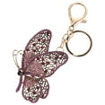 thumbnail image 5 of FRCOLOR Butterflies Keychain Rhinestone Butterflies Key Ring Backpack Bag Hanging Decoration, 5 of 8