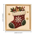 thumbnail image 5 of DIY Christmas Pearl Painting Art Kit with Frame, Christmas Pearl Beads Art Craft for Adults Beginner, Holiday DIY Diamond Bead Art Set, Gemstone Diamond Dots Beads for Wall Decor (E), 5 of 5