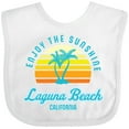 thumbnail image 3 of Inktastic Summer Enjoy the Sunshine Laguna Beach California in Blue Boys or Girls Baby Bib, 3 of 4