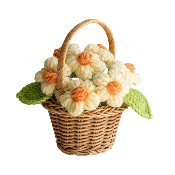 Regalos Del Día de San Valentín Simulación Hecha a Mano Cesta de Flores Artificiales Mini Cesta de Flores Del Día de San Valentín las Flores Artificiales Son el Regalo Perfecto O la Decoración Decorat