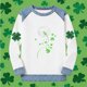 thumbnail image 5 of TaTaai Women's St Patrick's Day Long Sleeve Round Neck Color Block Shirt, Fashion Casual Style, Soft Fabric for Holiday Daily Outings Gift, 5 of 5