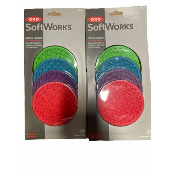 (2)Oxo Silicone Coaster