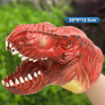 thumbnail image 1 of Dinosaur Hand Puppet Gloves Soft Silicone Triangle Dragon King Dragon Children's Simulation Animal Model Boys Toy Direct From Ma, 1 of 5