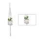 thumbnail image 3 of Yuarrent Cestas colgantes 100 hechas a mano, soporte para plantas, macramé, colgador de plantas, maceta para colgar en la pared interior, soporte para Jardín y Patio No.18 Yuarrent HA001777-18, 3 of 6