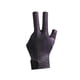 thumbnail image 5 of Pool Cue Guantes de billar Mano izquierda Accesorios de billar Universal Mujeres Hombres Elástico Transpirable Juegos de interior Tres Finger Show Gua Negro Púrpura DYNWAVEMX Guantes de billar, 5 of 8